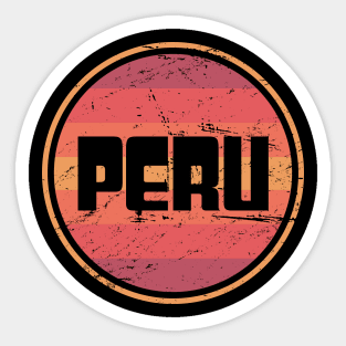 Retro Peruvian PERU Sticker